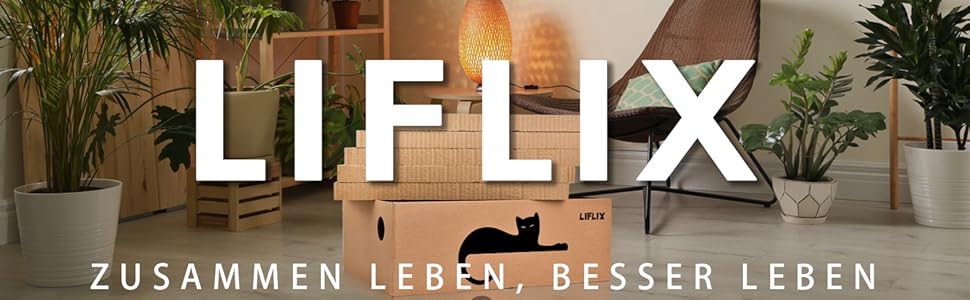 Котячий когтетоп LIFLIX з коробкою, 7 шт. когтешмат з картону, міцні котячі меблі, 42×32×15 см, великий (5 шт. когтешматів з коробкою)