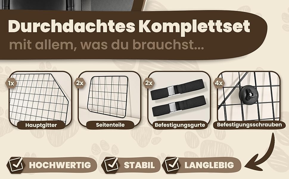 Сітка для собак у багажник авто | Якісна та міцна перегородка для багажника | Перегородка для багажника для собак