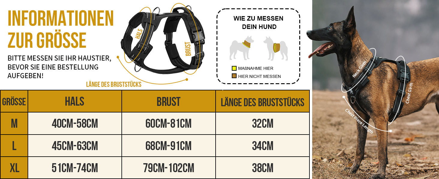 Шлейка для собак OneTigris Diesel, тактична, чорна, розмір L, м'яка підкладка, з ручкою та 3 D-кільцями, для середніх та великих собак