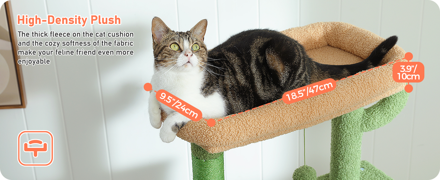 Драбина для котів PETEPELA 143 см з подушкою, когтеточкою та будиночком для котів - велика, зелена