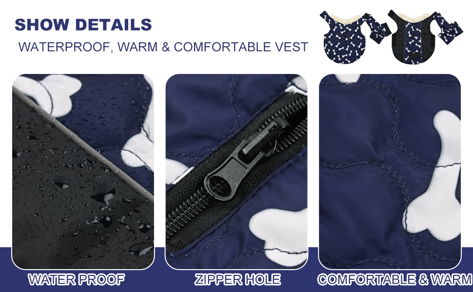 PETCUTE Водонепроникний зимовий одяг для собак, теплий зимовий одяг для собак, регульована куртка для собак з отвором для страхувального ременя, ідеально підходить для зими, сірий