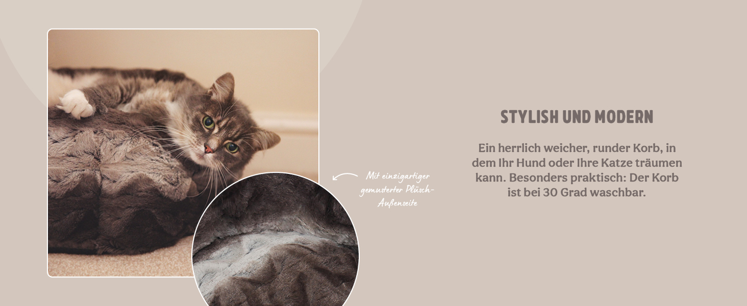 Килимок для собак Rosewood All Seasons Oval – великий, 94 см, двосторонній, з принтом собак & сірий, з виглядом льону – можна прати, зручний, для використання протягом року, розмір 20 x 60 x 20 см