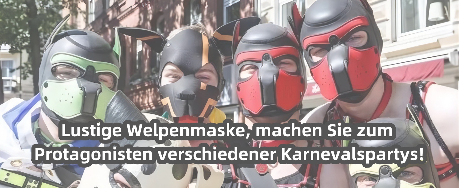 Маска для собак, м'яка, з вухами, Petpay, для святкування Halloween та вечірок (XL, чорна)