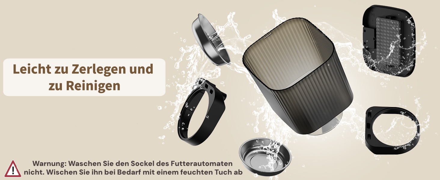 Автоматичний годівник для котів та собак HoneyGuardian з Wi-Fi, 2 миски, 3.5л, APP-керування