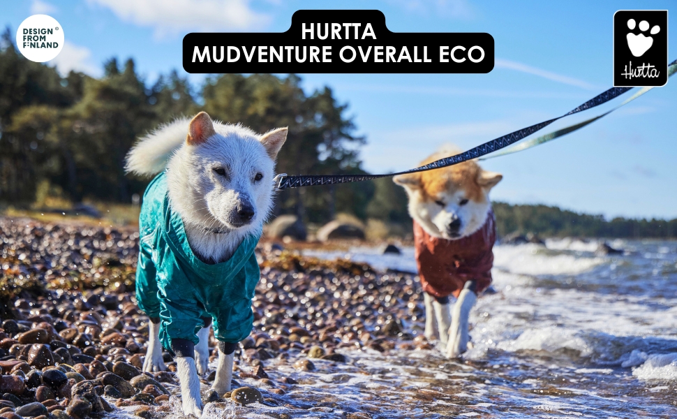 Дощовик для собак Hurtta Mudventure Overall ECO, Peacock-Türkis (30S)