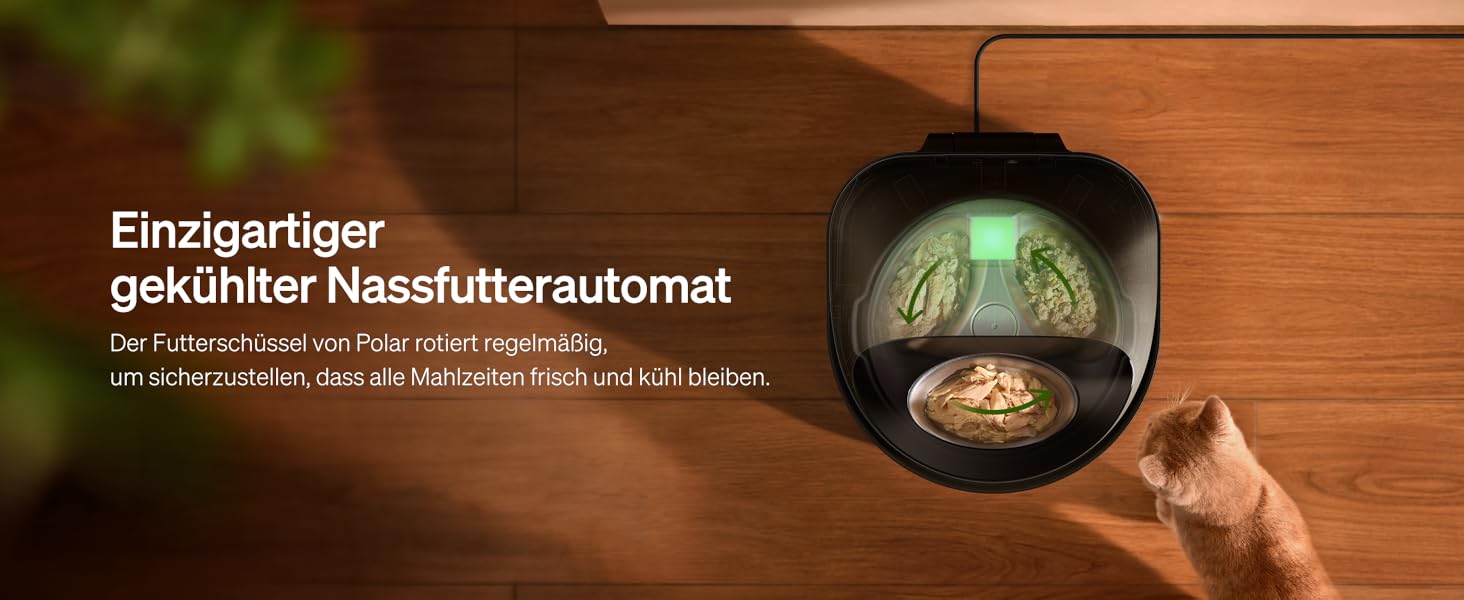 Автомат годування котів PETLIBRO для вологого корму з мискою з нержавіючої сталі, з напівпровідниковим охолодженням, Wi-Fi управління через додаток, 3 дні свіжості, чорний