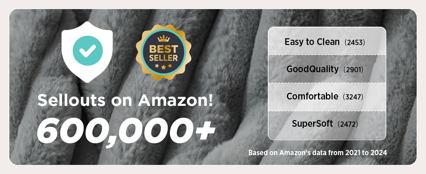 Водонепроникний коврик для собак BEDSURE 152x203 см - м'який, миючий, для великих собак, сірий