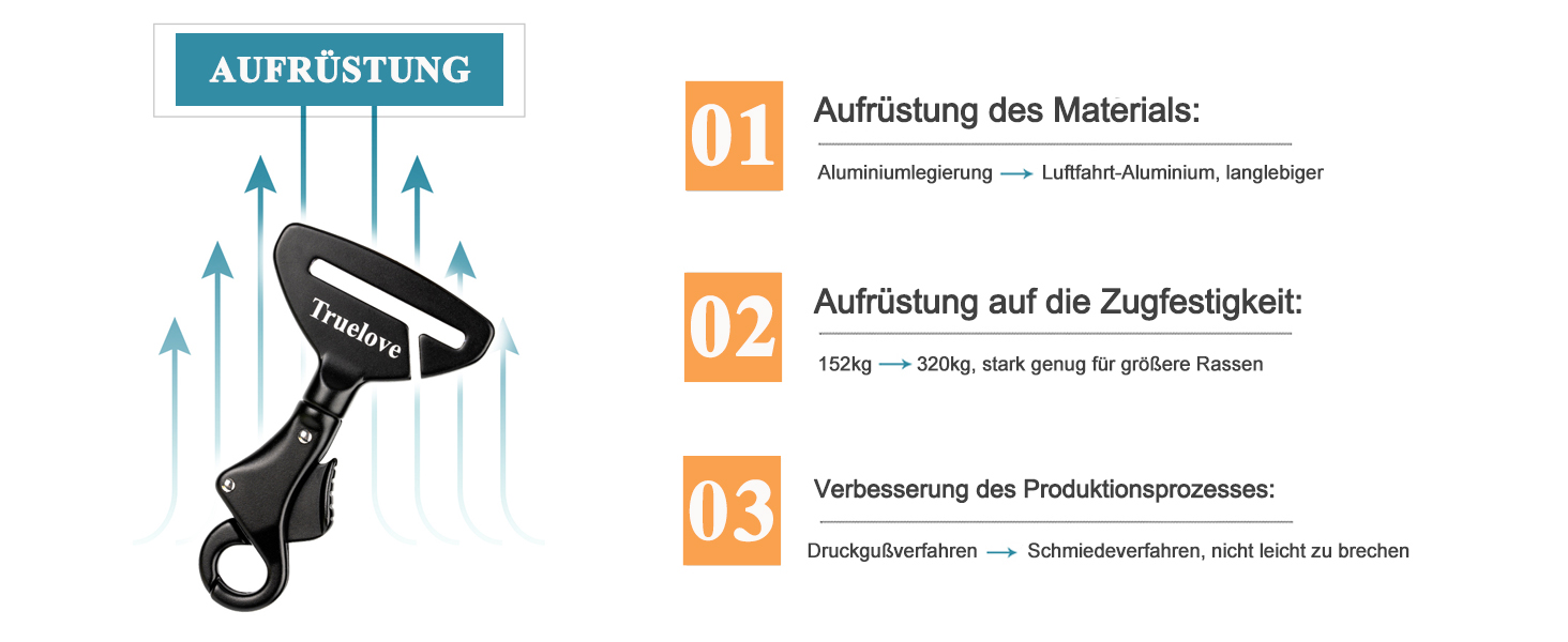 Посилений собачий нашийник-кріплення для авто, безпечна пряжка, сумісний з усіма авторемнями, для нашийників та шлейок, TLM1993-Lila