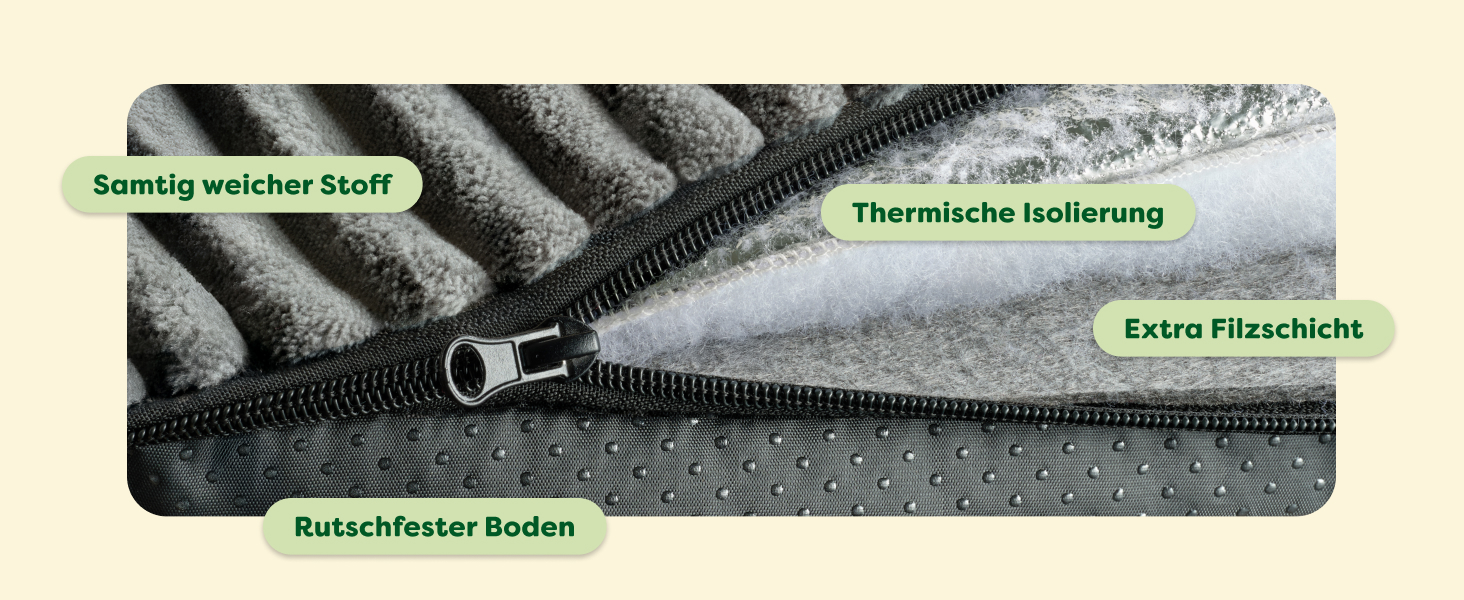 Самогріюча ковдра для собак – 90x60 см – велика, м'яка, з антиковзаючою основою, сірого кольору