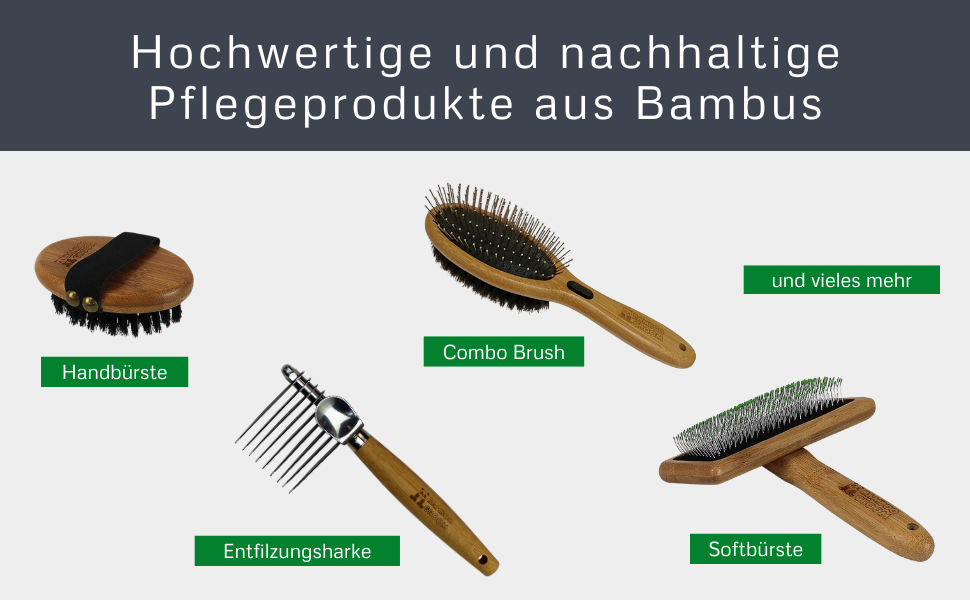 Щітка для грумінгу з бамбука BAMBOO GROOM Soft Slicker Brush розмір L - для собак та котів