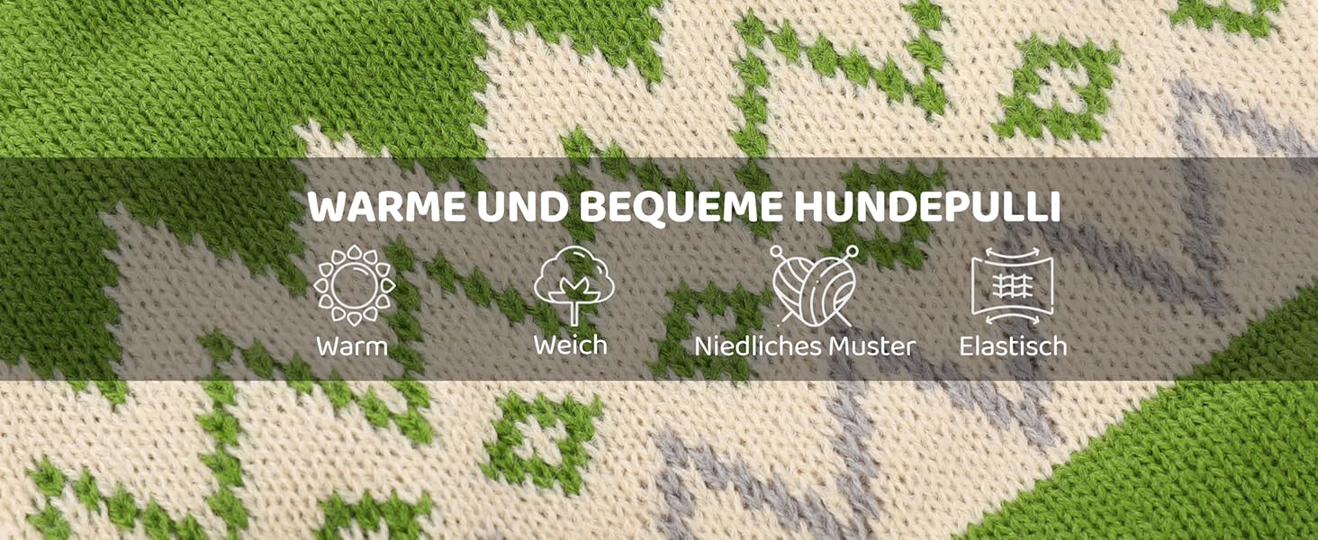 Теплий пуловер для собак Queenmore, для маленьких порід (Даксель, Французький бульдог), в'язаний, флісовий, зелений, XS