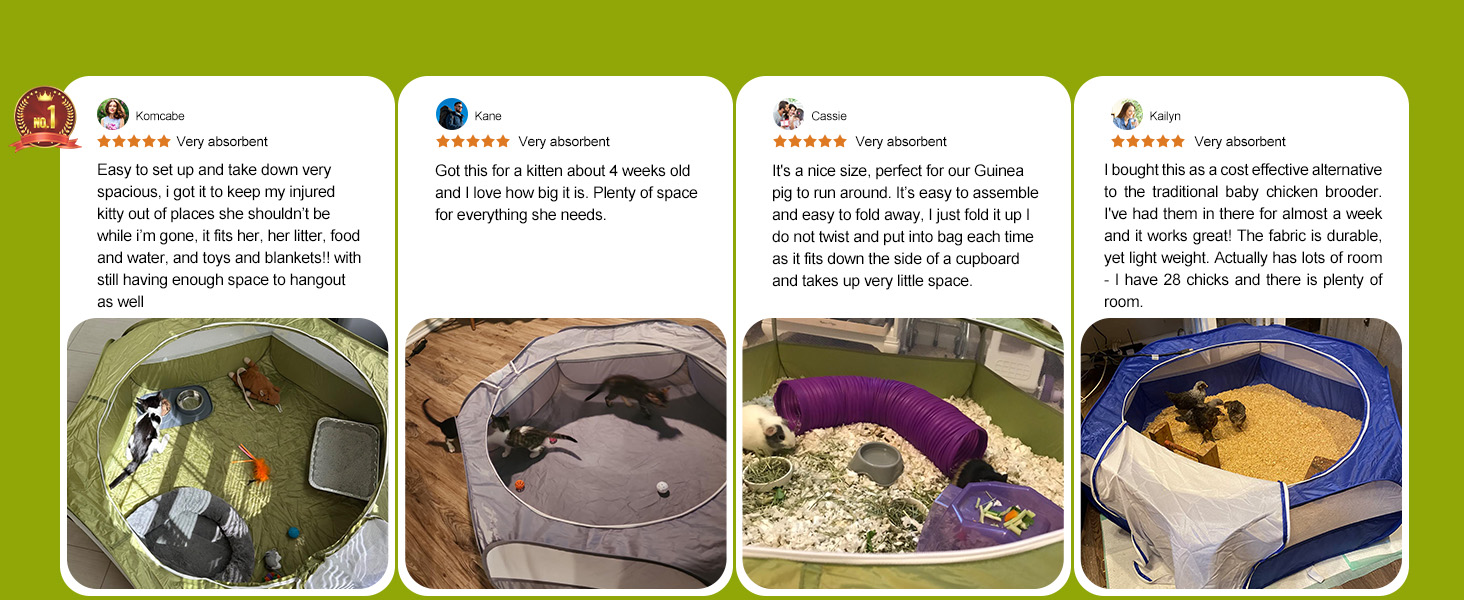 Pawaboo: вольєр для дрібних тварин, складаний, водовідштовхувальний. Підходить для кроликів, курей, кошенят, цуценят, хом'яків. З сіткою, блискавкою та нейлоновим дном – Indigo