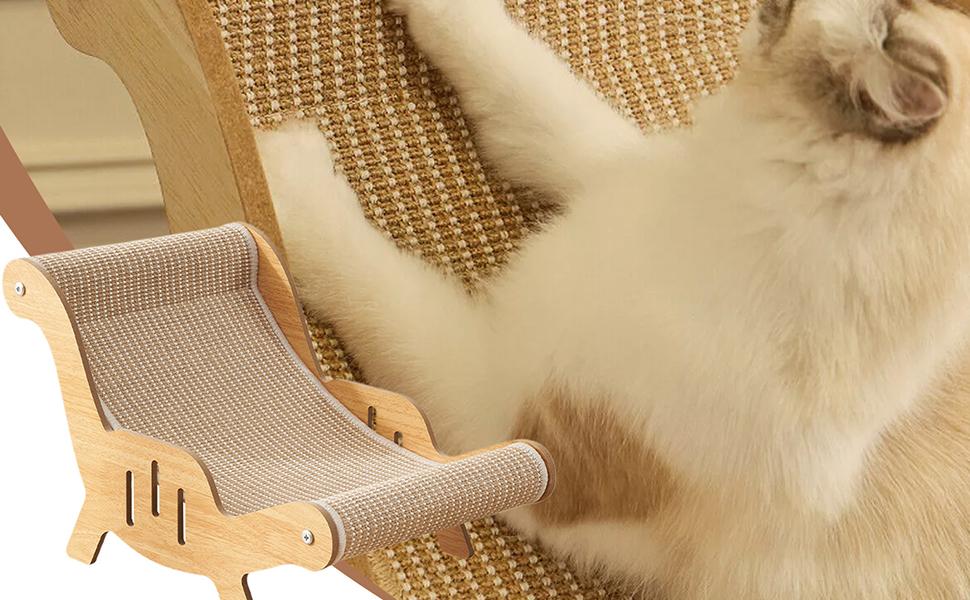 Крісло-лежанка для котів з сизалю, 53x31x32 см. Стійке до вологи та зносу, підходить для кошенят та дрібних тварин