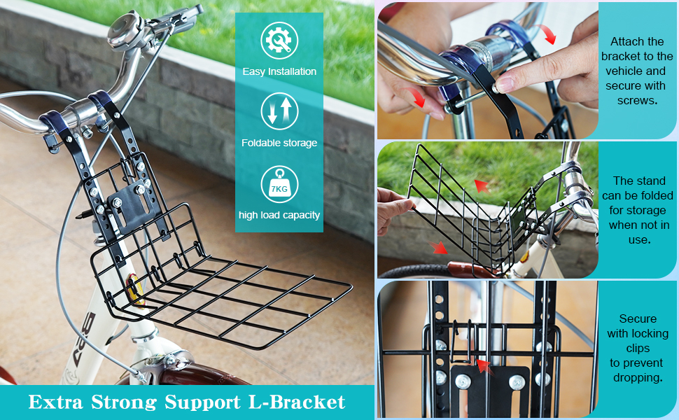 Фаркоп для собак Haiou: стабільний велосипедний кошик до 7 кг, не підходить для електровелосипедів | Безпечний та комфортний, з патентованим кріпленням, вологостійкий