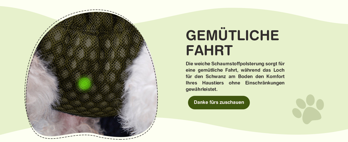 Hunderucksack ALLSOPETS для маленьких собак - Легкий, дихаючий, зручний, з поводком, для подорожей, прогулянок, активного відпочинку (Оливковий, M)