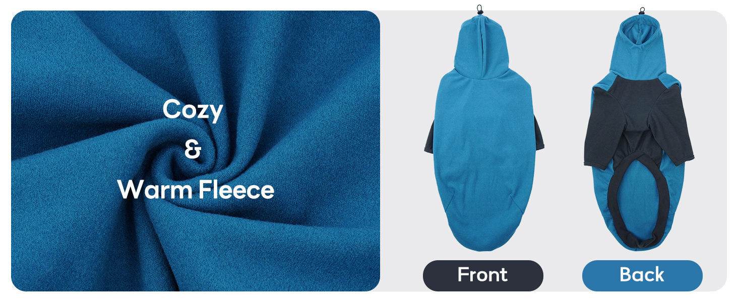 Пуловер з коміром-стійкою для породи Віндхаунд, теплий зимовий пуловер для Віндхаундів, куртка для Лурчерів, пуловер для собак середнього розміру, собачий світшот (Синій, M) M Синій