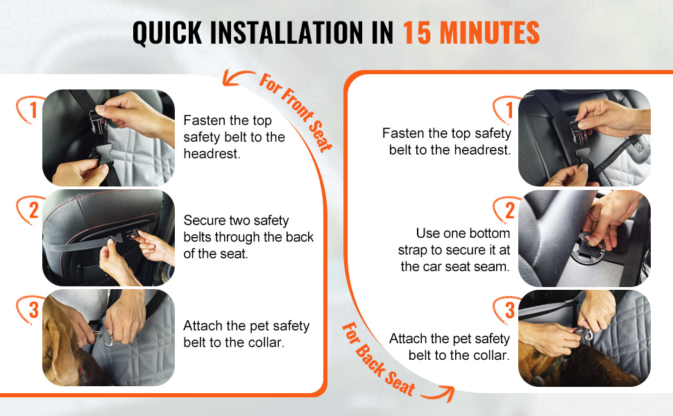 Автокрісло для собак VEVOR, сіре, до 12 кг, з підтримуючою рамою та страхувальним ременем