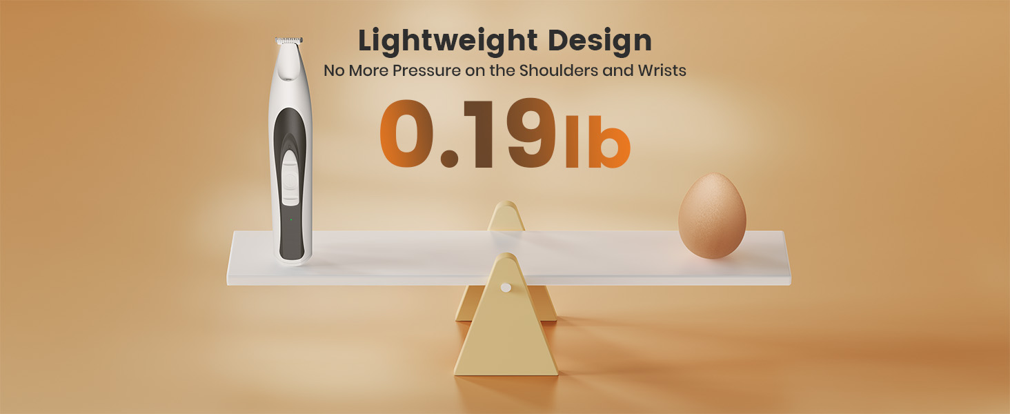 oneisall Триммер для лап собак з LED-підсвіткою, безшумний набір для догляду за шерстю, 20 мм лезо, бездротовий тример для стрижки собак, котів, лап, очей, вух, морди