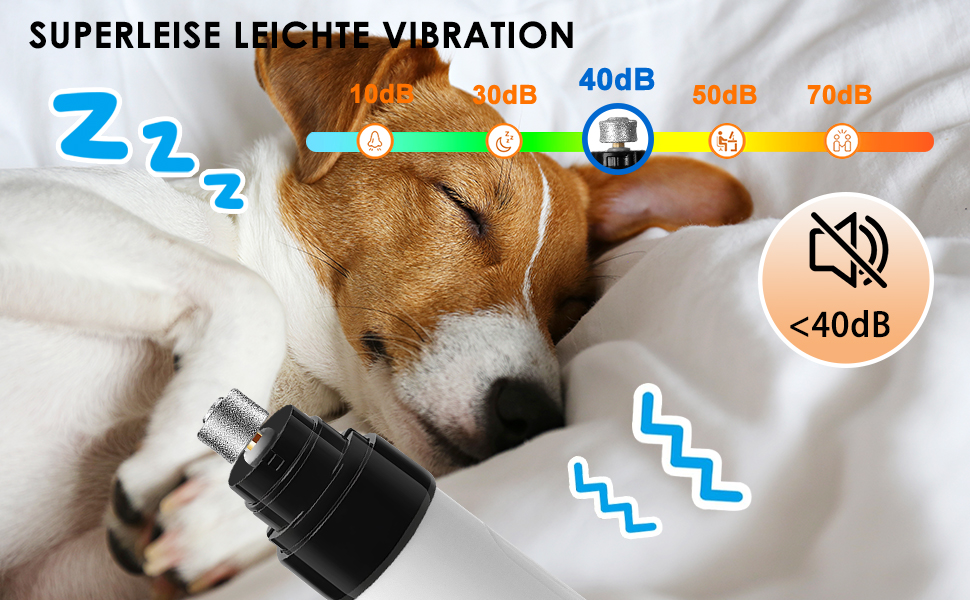 Електричний точило для собачих кігтів Krallenschleifer, USB, тихе точило для собак та котів великих, середніх та малих порід