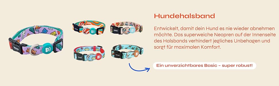 Нашийник для собак DUKIER, регульований, з неопрену, міцний, дизайн New York, розмір XS