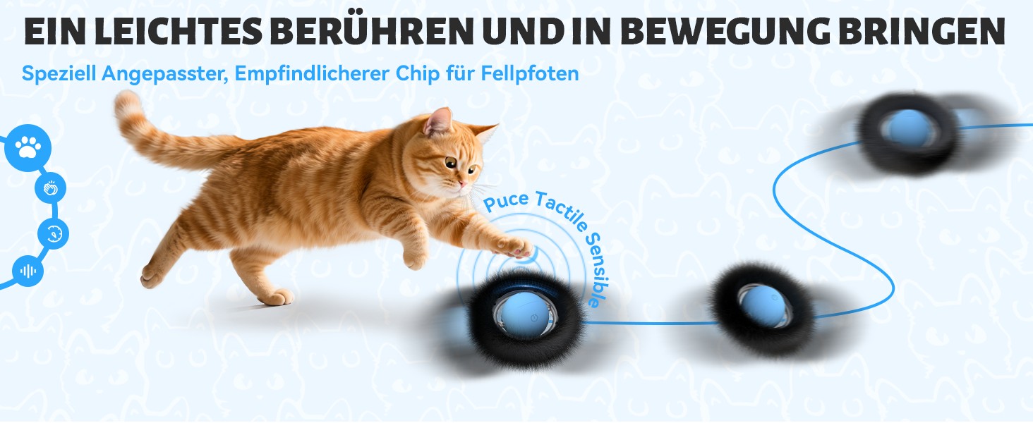 Іграшка для котів GoldenSun: м'ячик з дзижчанням, мишки на килимку, 5-дірковий хованки, блакитний колір