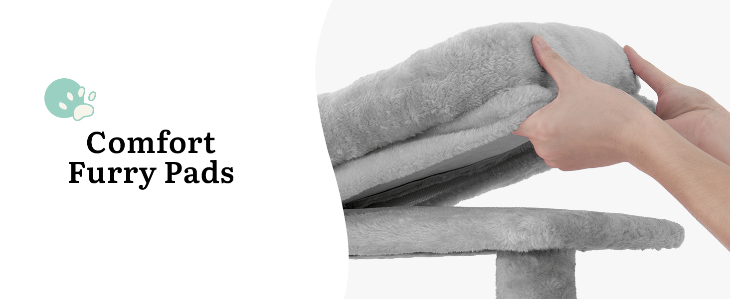 Котячий комплекс YITAHOME для великих котів з дряпалкою, будиночком та платформами, сірий, 157 см