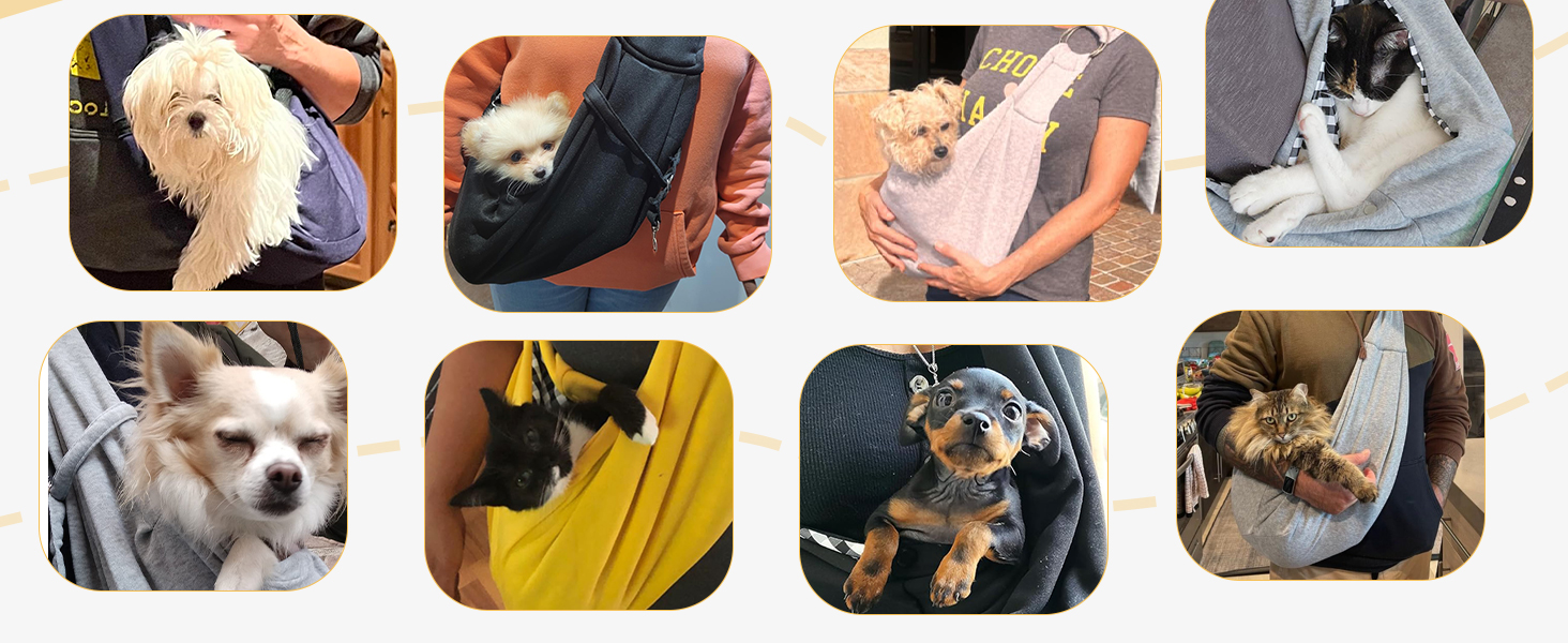 PETCUTE Сумка-переноска для собак до 7.5 кг, рожева, з регульованим ременем та передньою кишенею