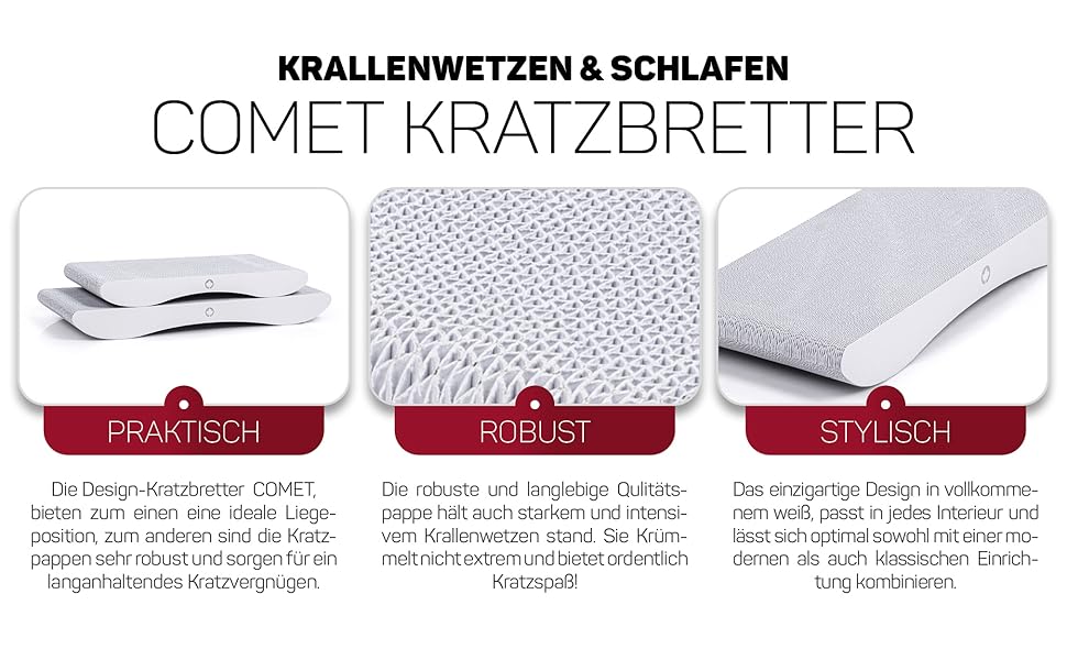 Котячий когтеточка CanadianCat Comet White Edition - L (60 x 29 x 7 см)