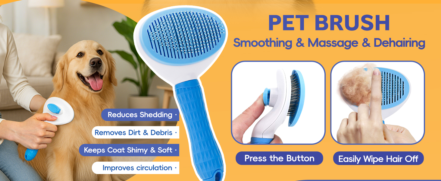 Набір для догляду за собаками та котами 13 предметів: триммер для кігтів, пилка, гребінець для видалення ковтунів, щітка для миття та скребок для шампуню, аксесуари для догляду за шерстю