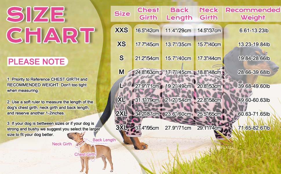 Теплий зимовий одяг для собак Hjyokuso: куртка, пуловер з флісу для маленьких, середніх та великих собак. Вітронепроникний одяг з блискавкою, костюм для чихуахуа (XXS-3XL) XS рожевий леопардовий принт