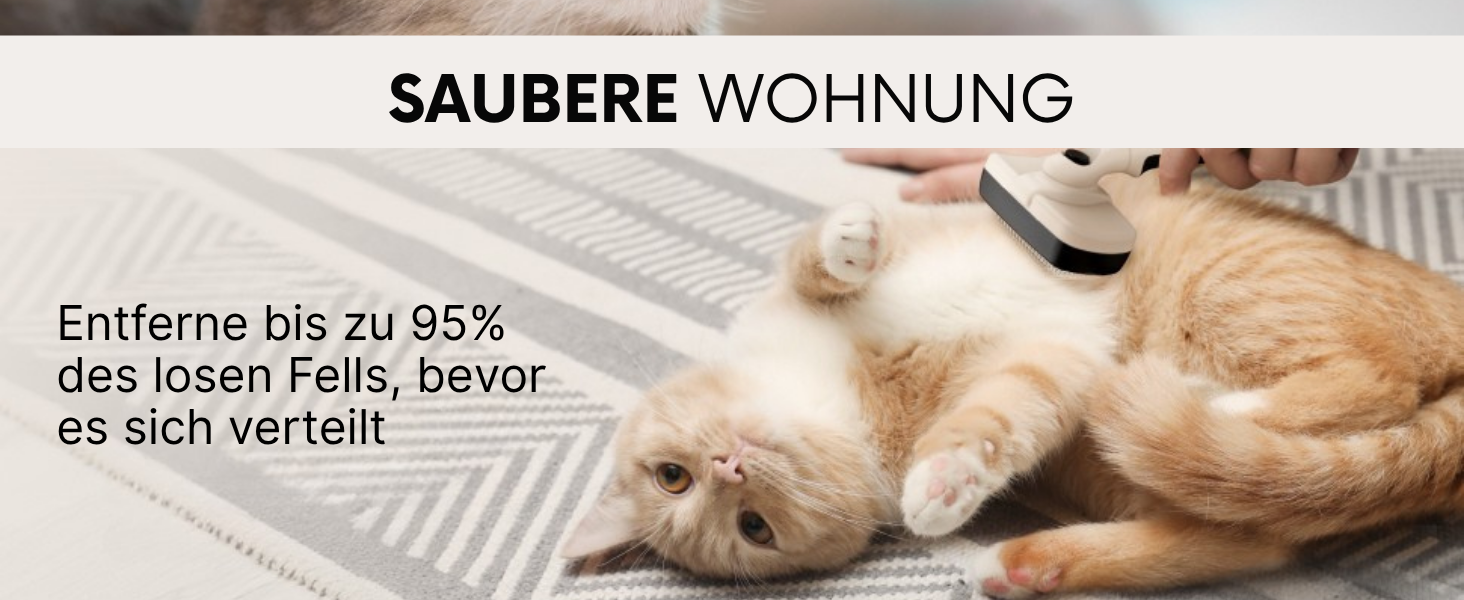 Набір для догляду за котами Pretty Paw® Profi: щітка та набір для грумінгу. Ідеально для короткої та довгої шерсті, гігієнічна та комфортна.