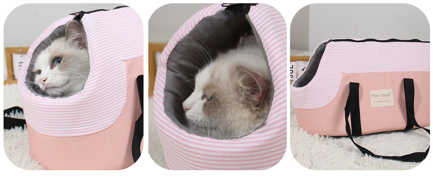 PETCUTE Сумка-переноска для собак, сіра, до 10 кг, з ременем безпеки та знімним підкладом