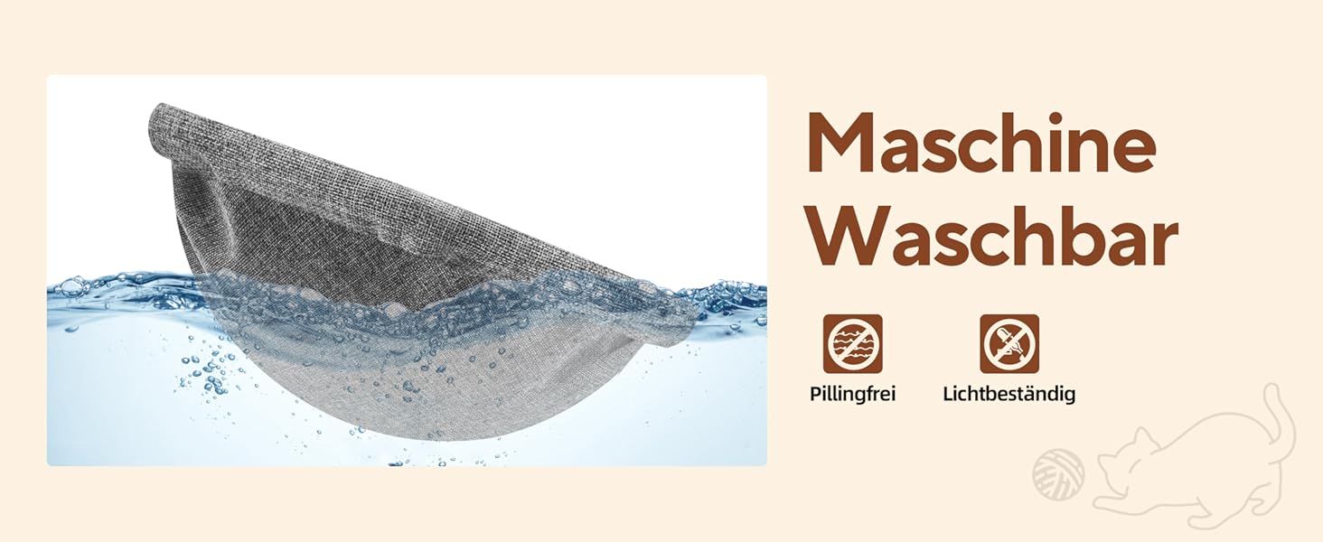 Гамак для котів LIFLIX Outdoor, піднятий лежак знімний, пральний плюш, стоячий гамак для котів для внутрішнього/зовнішнього використання (Сірий)