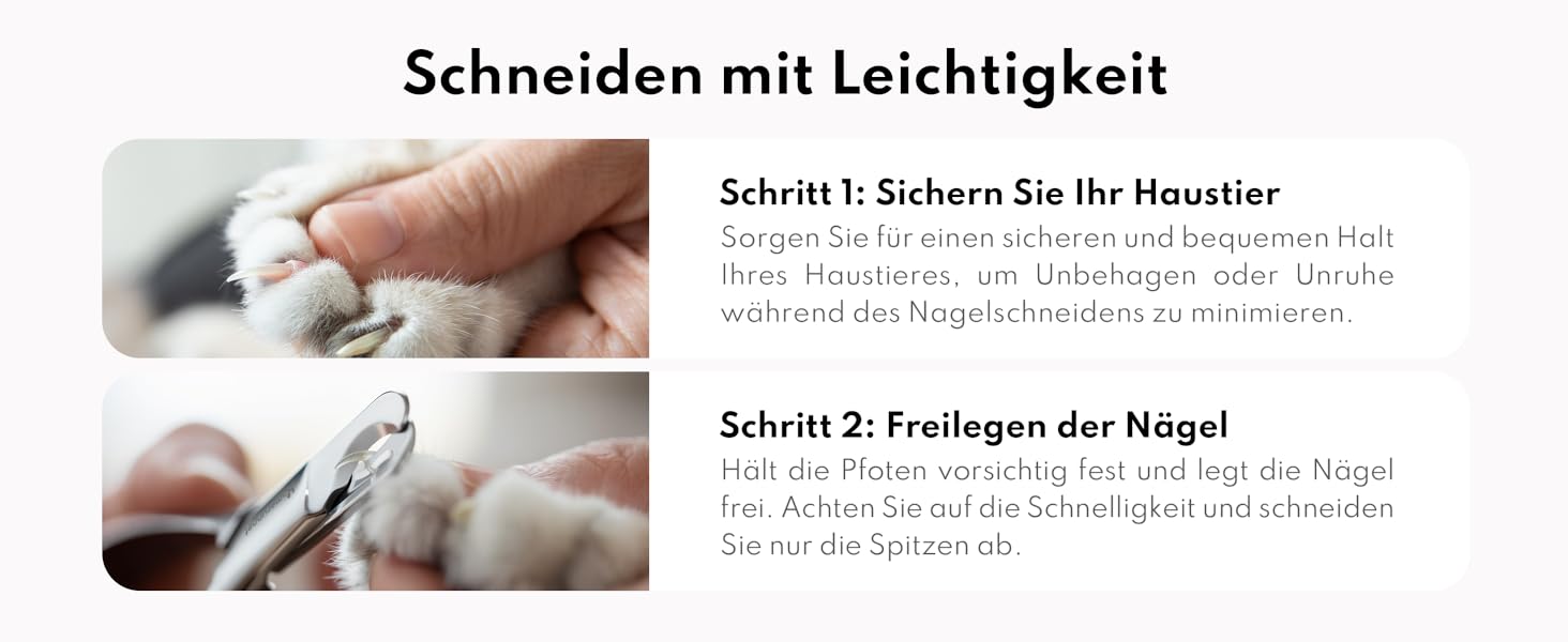 Ножиці для обрізання кігтів котам та дрібним собакам HomeRunPet, з нержавіючої сталі, професійні, безпечні, з антиковзними ручками