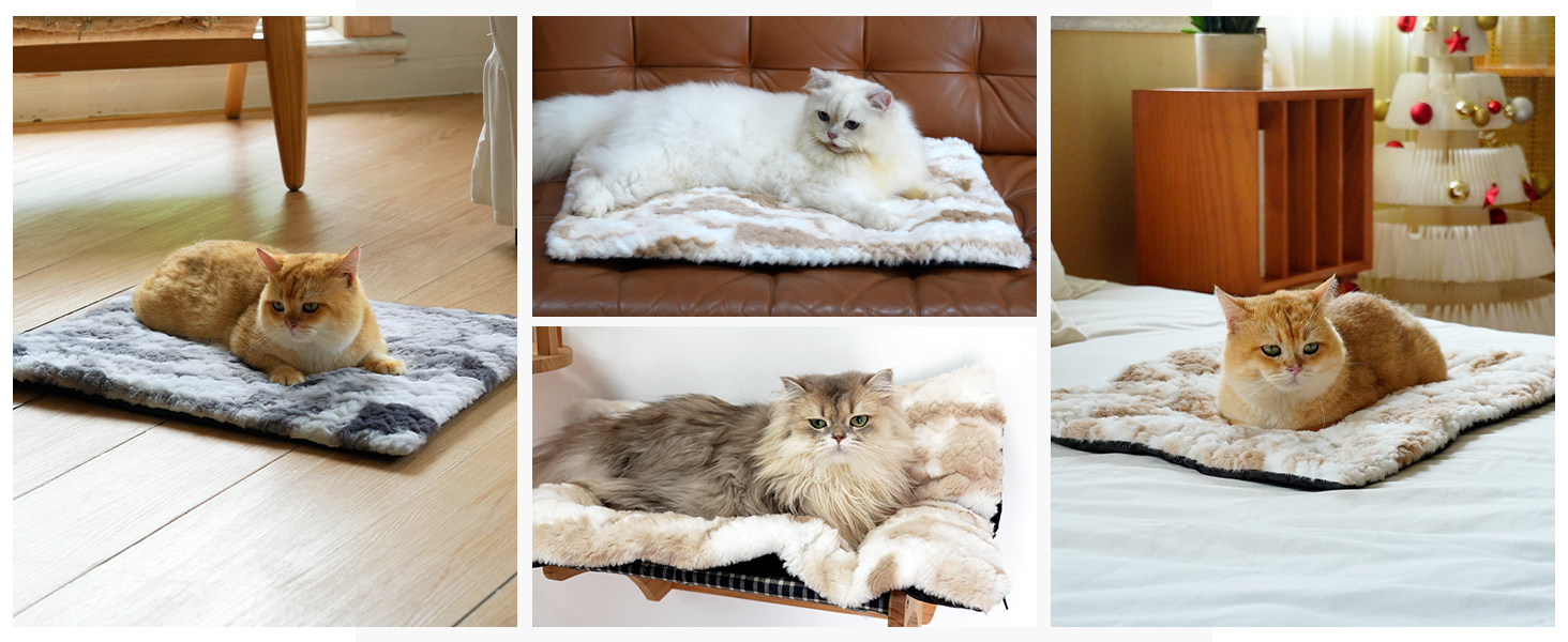 Тепла ковдра для котів та собак, самонагріваюча килимок-ковдра, 75x50 см, сірий