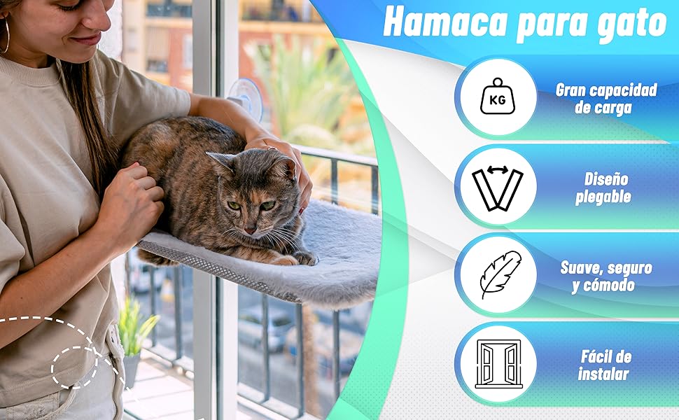 Гамак для кота на вікно, сірий, ліжко + ковдра (30 x 45 см), сірий колір