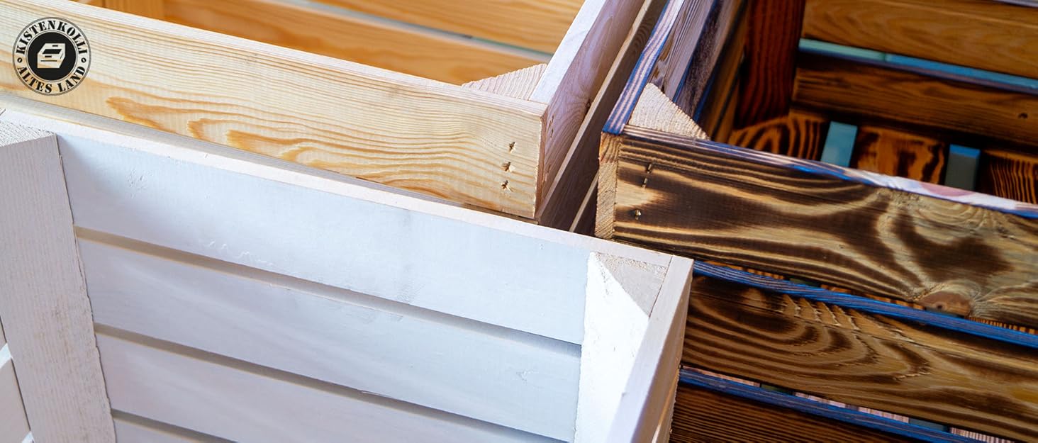 Собаче ліжко Kistenkolli Altes Land Balu з дерева з подушкою 90x57x45 см, корзина для собак, лежанка, вінтаж, для дому та вулиці, білий колір