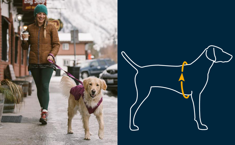 RUFFWEAR Stumptown Jacket - теплий та зносостійкий дощовик для собак, фіолетовий, XXS