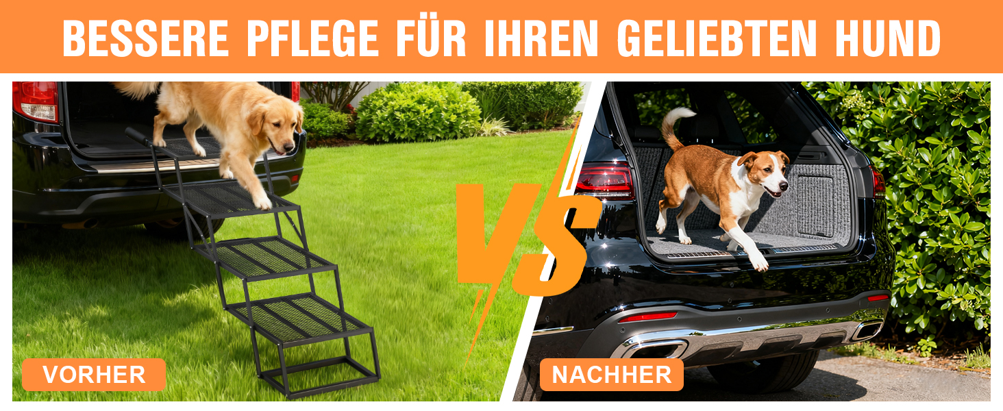 Східці для собак ROTTOGOON, 4-ступеневі, складані, з антиковзкою поверхнею, для автомобіля, SUV та вантажівки
