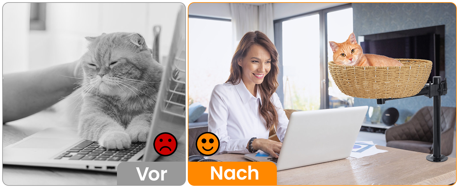 Кігтеточка-ліжко для кота на стіл: обертання 360°, регульована висота, без свердління. Підвищене котяче ліжко над столом. Тримає кошеня/кота поруч. Зручне ліжко для кота з подушкою для тварин.