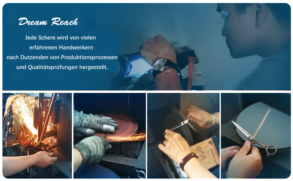 Професійна фризьорська ножиці Dream Reach 6 дюймів з японської сталі 440C, ручної роботи, для точного зрізу волосся дам та чоловіків. Ідеальний подарунок.