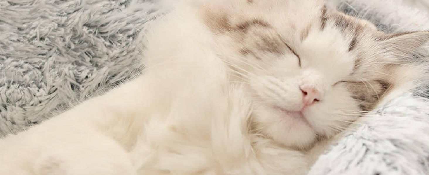 Кругле ліжко для собак та котів Freyamy з капюшоном, Ø50 см, кольорове, плюшеве, тепле, антиковзаюче, для маленьких собак та котів