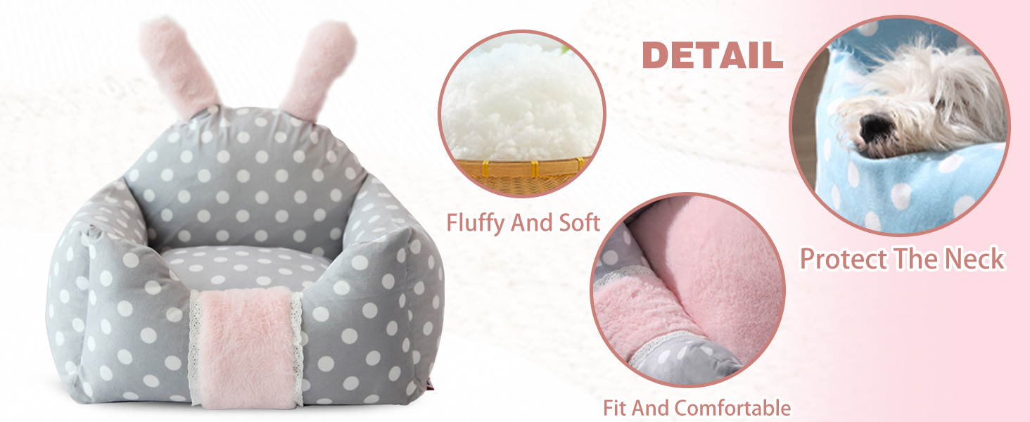 Килимок для котів та собак PETCUTE XL Рожевий: м'який, теплий, для котів та маленьких собак, з дизайном кролика, можна прати