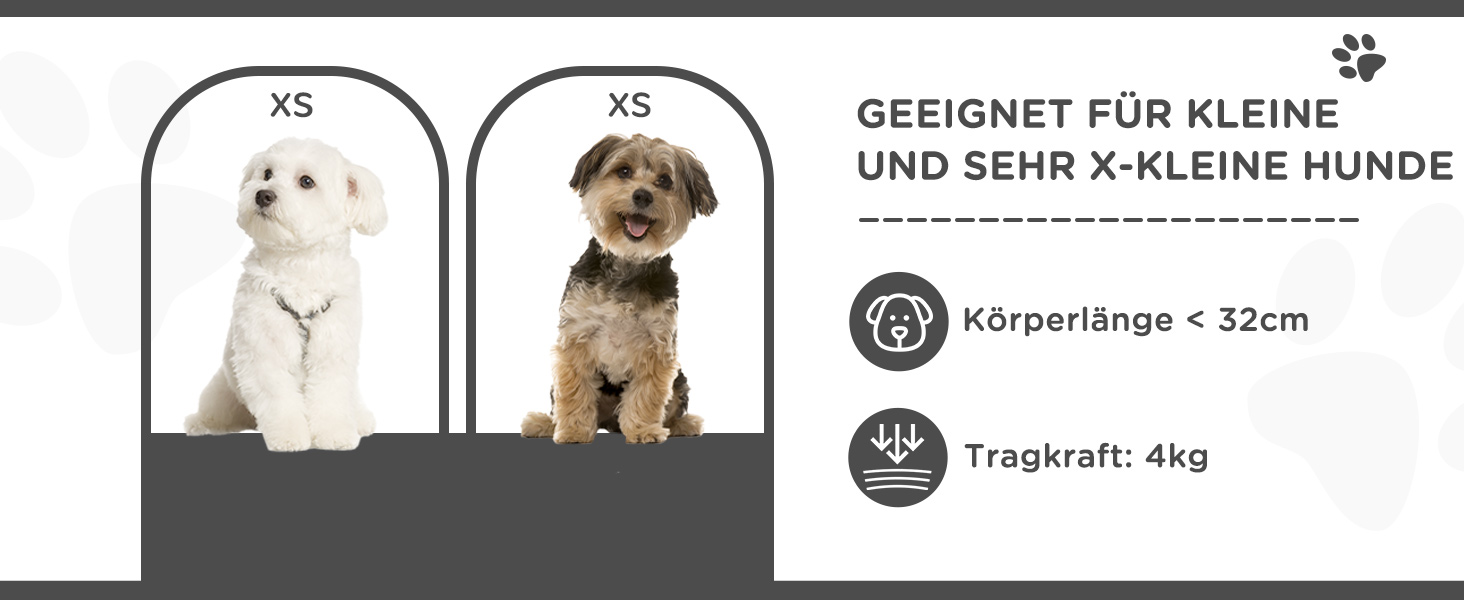 Візок для собак PawHut: зручний та компактний бугі для маленьких собак та котів. Сірий, 67 x 45 x 96 см