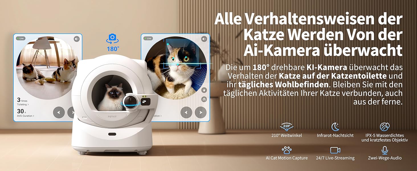 PETKIT Purobot Ultra: самоочисний лоток для котів з HD-камерою та AI-аналізом здоров'я