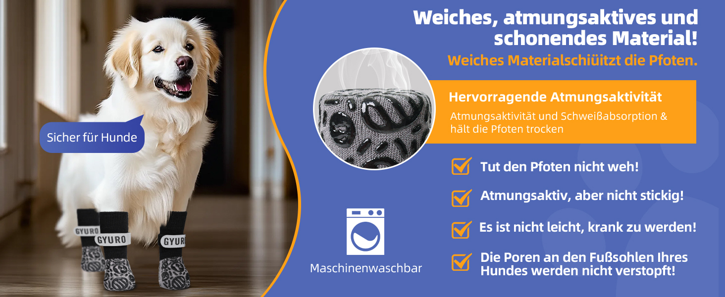 Чорні антиковзкі шкарпетки для собак (XXL) - захист лап від слизькості на твердих підлогах