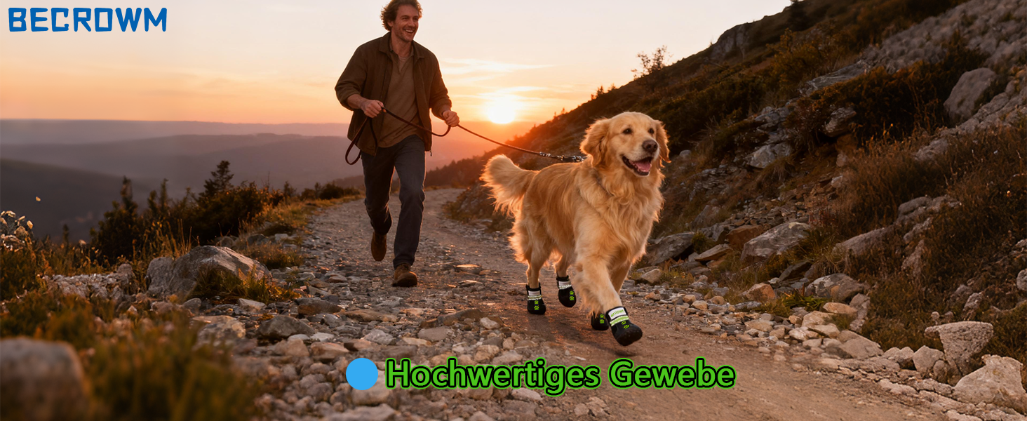 Водонепроникні антиковзні собачі чоботи з відбивачами, для дощу/снігу/бруду та прогулянок на природі, підходять для собак від маленьких до великих (Чорний, #1 (ширина 4,7 см) для 6,8–10 кг)