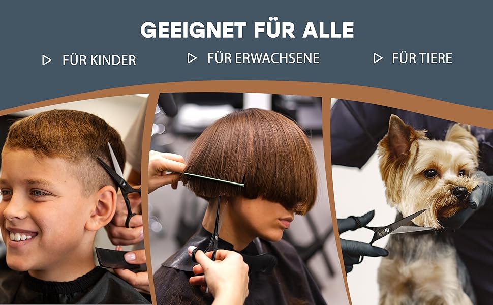 Набір професійних перукарських ножиць з гребінцем та екіпежем | Ножиці для стрижки та проріджування волосся - гострі та точні - унісекс перукарські ножиці та ножиці для проріджування