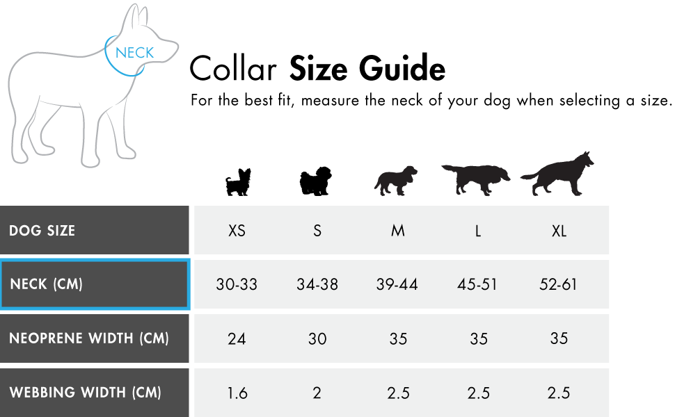 Нашийник для собак EzyDog - неопреновий, водонепроникний, світловідбиваючий (M, чорний) 39-44 см