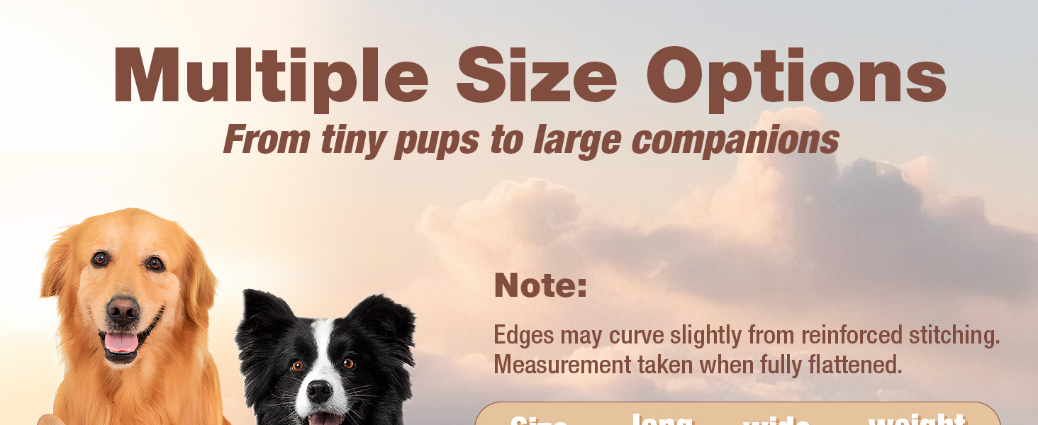 М'яка лежанка для собак Mora Pets: зручна та миюча підстилка для маленьких, середніх та великих собак, 74 x 46 см, бежева